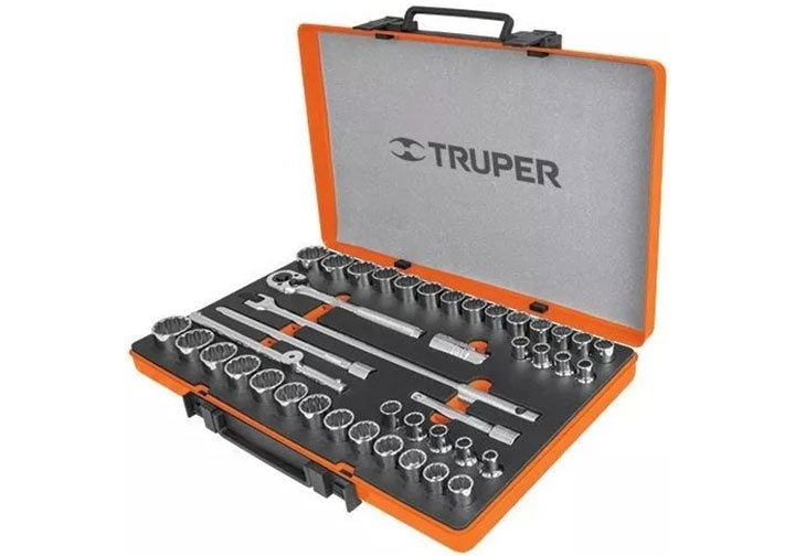 1/2" Bộ tuýp 42 chi tiết Truper 13940 (JD-1/2X42MP)