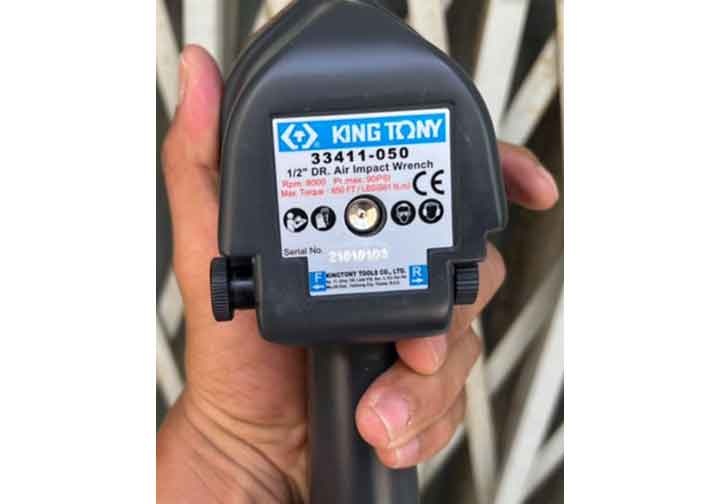 1/2" Súng vặn bu lông 881N.m dùng khí nén Kingtony 33411-050