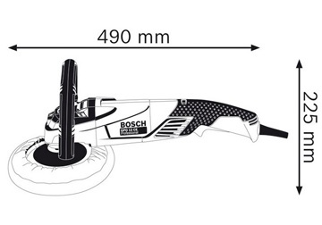 7" Máy đánh bóng 1250W Bosch GPO 12CE