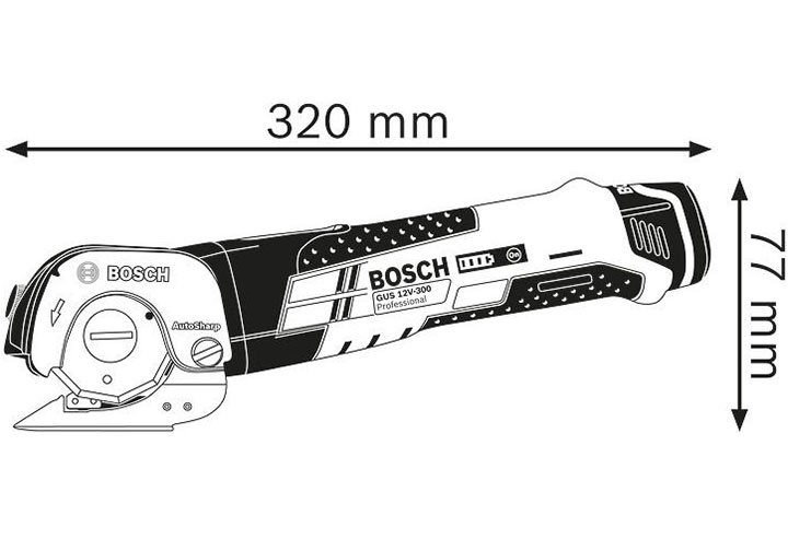 12V Máy cắt đa năng dùng pin Bosch GUS 12 V-LI