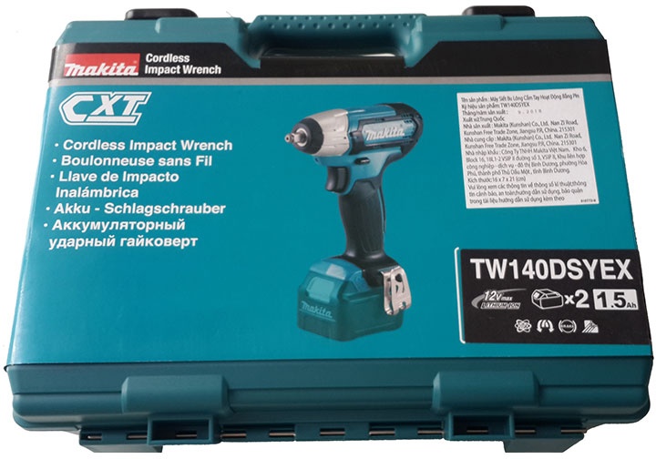 12V Máy siết bu lông dùng pin 3/8" Makita TW140DSYEX