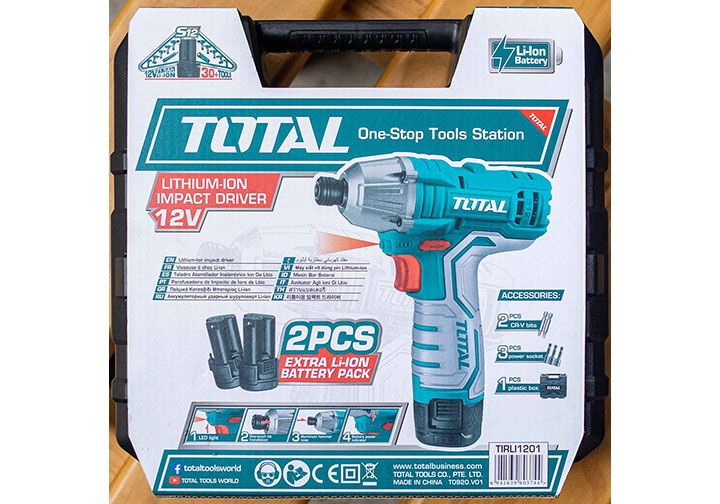 12V Máy siết mở vít dùng pin Total TIRLI1201