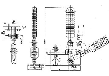 185kg Gá kẹp (cam kẹp) định vị chiều dọc King-Diamond KD-101D