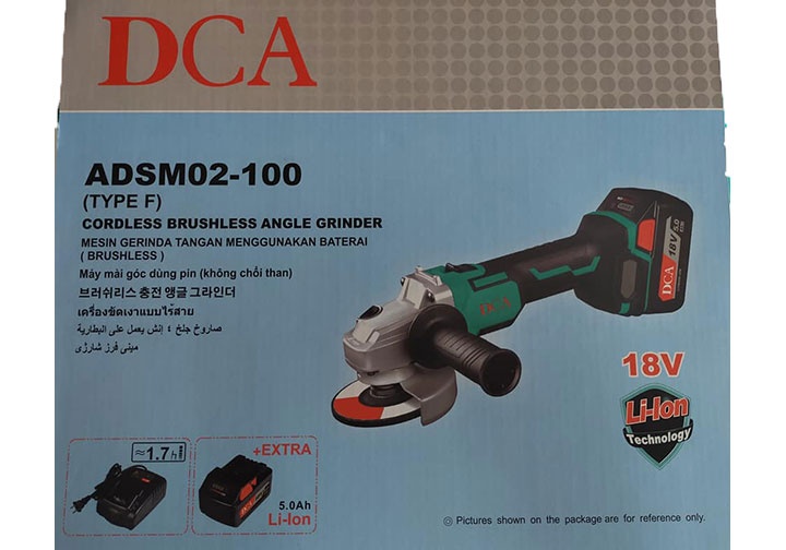 18V Máy mài góc dùng pin 100mm DCA ADSM02-100F