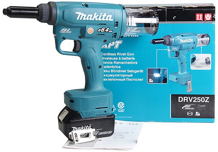 18V Máy tán đinh Ri-vê dùng pin Makita DRV250Z