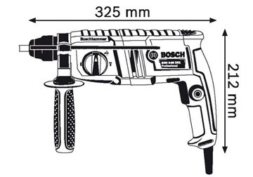 20mm Máy khoan búa 600W Bosch GBH 2-20 DRE