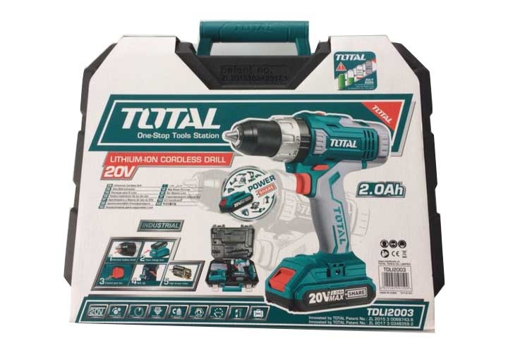 20V Máy khoan vặn vít dùng pin 47 chi tiết Total TDLI2003