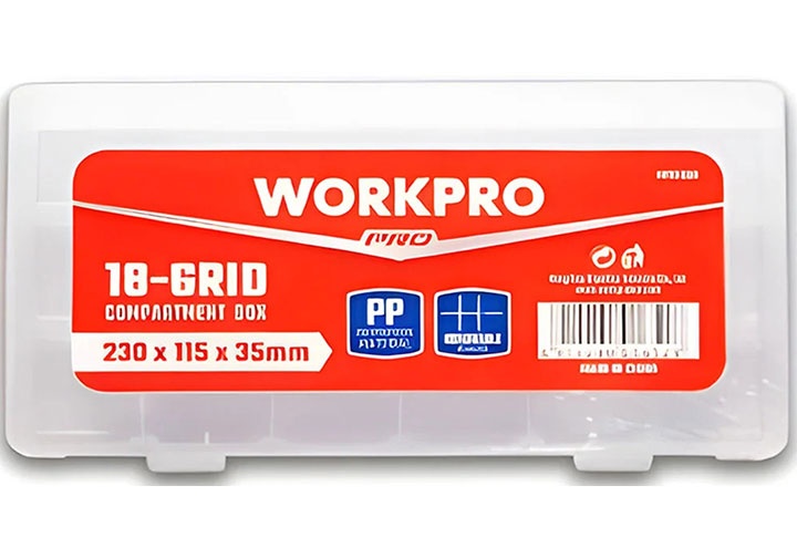 230x115x35mm Hộp đựng linh kiện nhiều ngăn Workpro WP283006