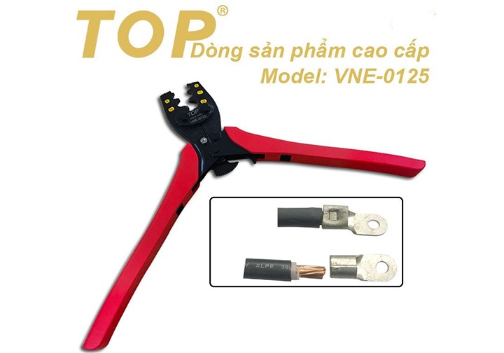 3.5-22mm2 Kìm bấm cosse số 25 TOP 335mm VNE-0125