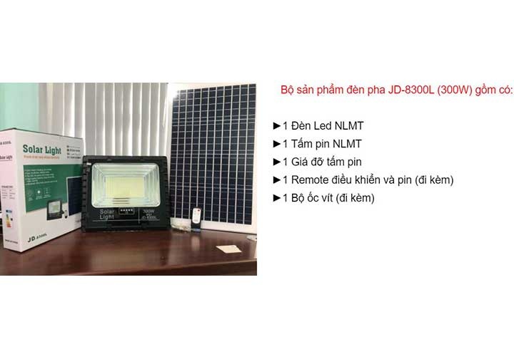 300W Đèn năng lượng mặt trời Solar Light JD-8300L