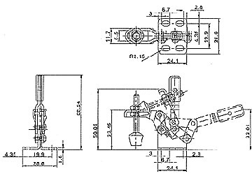 35kg Gá kẹp (cam kẹp) định vị chiều dọc King-Diamond KD-13009