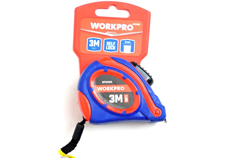 3m x 16mm Thước cuộn thép tự khóa Workpro WP261005