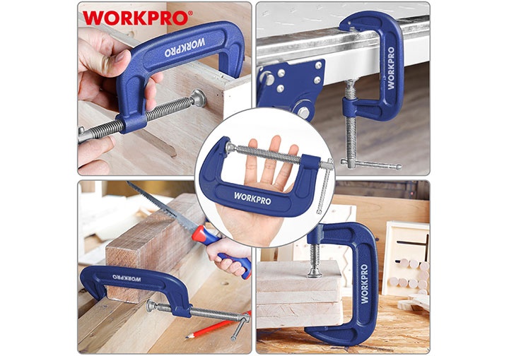 4" (100mm) Cảo chữ C Workpro WP232019