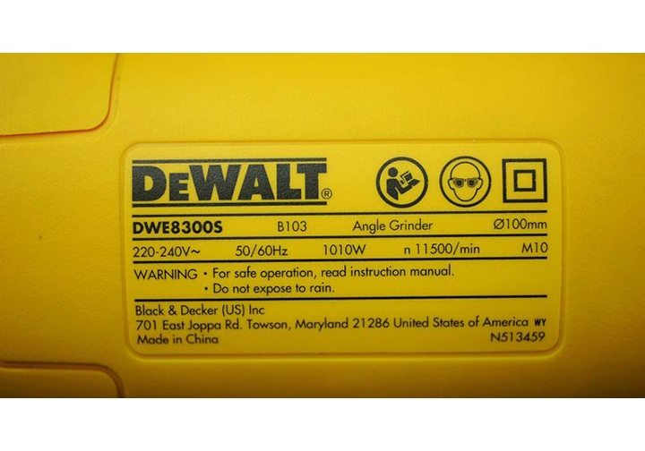 4" (100mm) Máy mài góc 1010W Dewalt DWE8300S