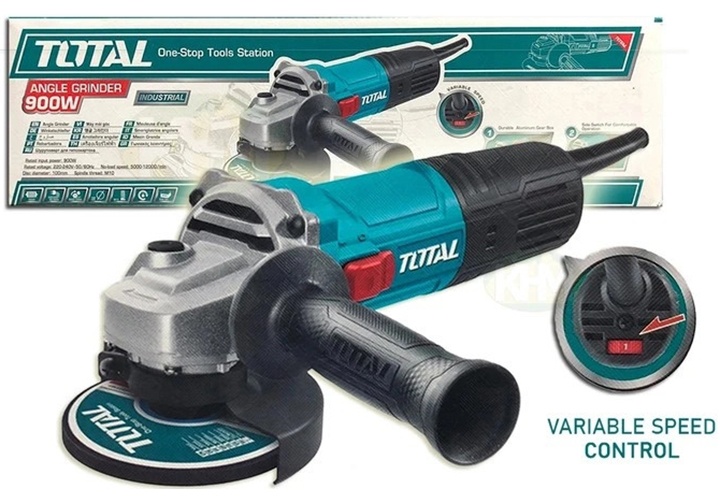 4" (100mm) Máy mài góc điều tốc 900W Total TG109100565