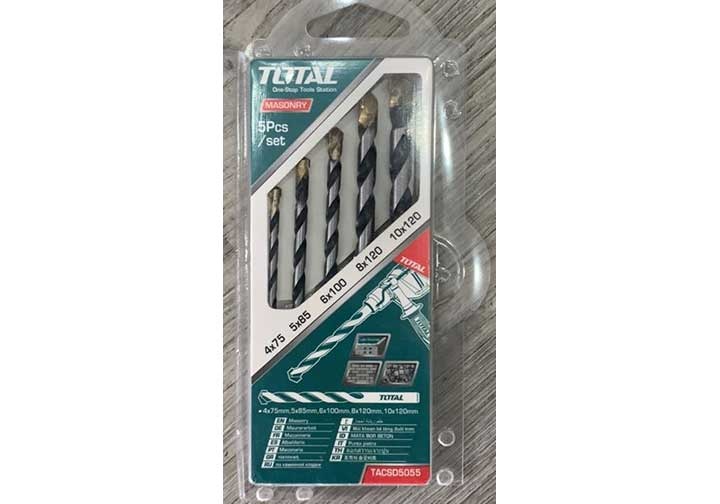 4-10mm Bộ mũi khoan bê tông 5 chi tiết Total TACSD5055