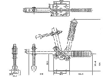 480kg Gá kẹp (cam kẹp) định vị chiều ngang King-Diamond KD-200WLH