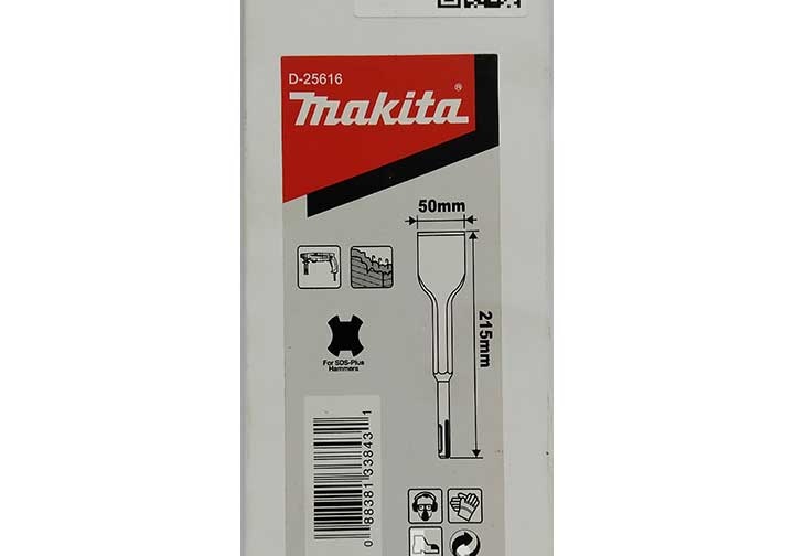 50x215mm Mũi dẹp đục bê tông chuôi gài SDS Plus Makita D-25616