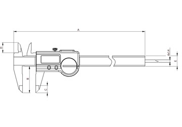 6” Thước cặp điện tử IP67 910-1502