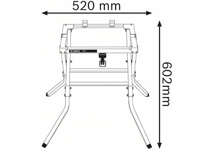 602x520mm Đế đỡ máy cưa GST 10 Bosch GTA 600