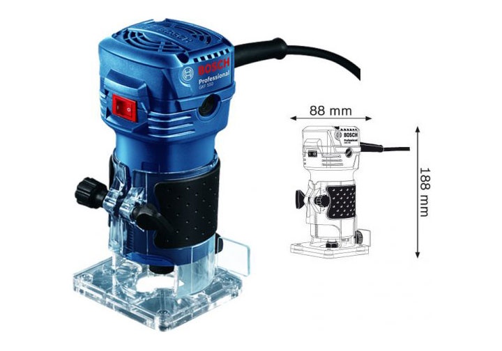 6mm Máy phay gỗ 550W Bosch GKF 550