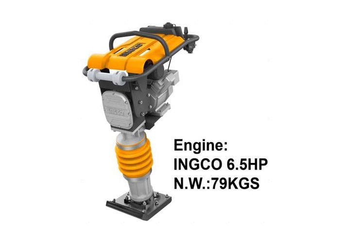 79KG Máy đầm cóc hình trụ dùng xăng 6.5HP INGCO GRT75-2