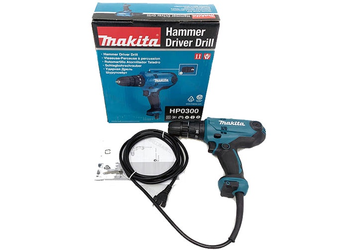 8mm Máy khoan búa 320W Makita HP0300