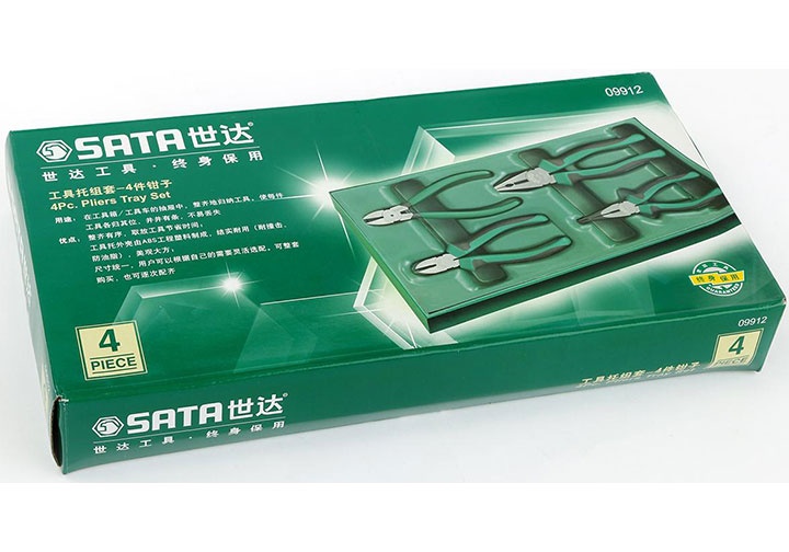 Bộ kìm cầm tay 4 chi tiết Sata 09-912 (09912)