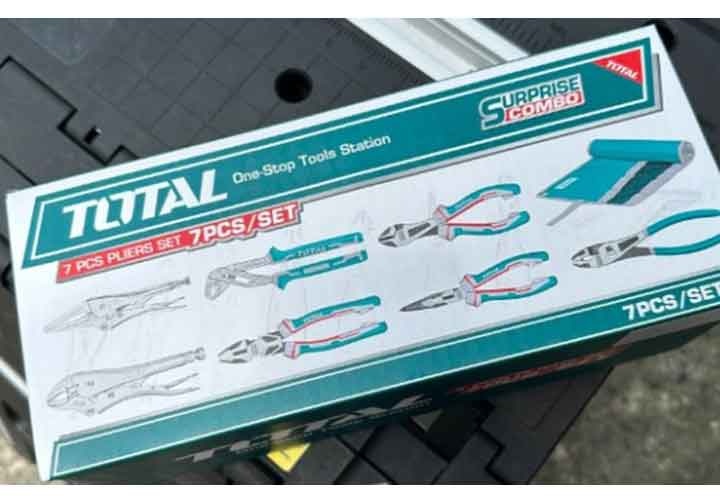 Bộ kìm đa năng 7 chi tiết Total TOS23055