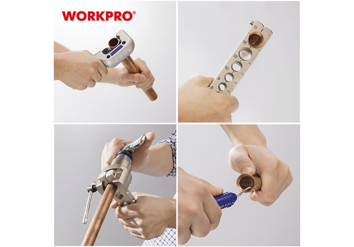 Bộ lã ống (nong ống) đồng 5 chi tiết Workpro WP303001