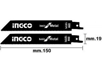 Bộ lưỡi cưa kiếm 2 cây (cưa kim loại) INGCO SSB922EF