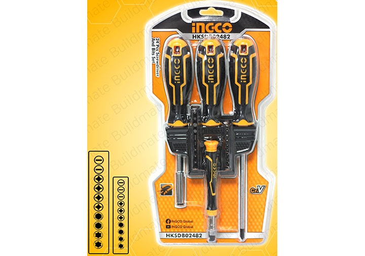 Bộ tuốc nơ vít đa năng 24 chi tiết Ingco HKSDB02482