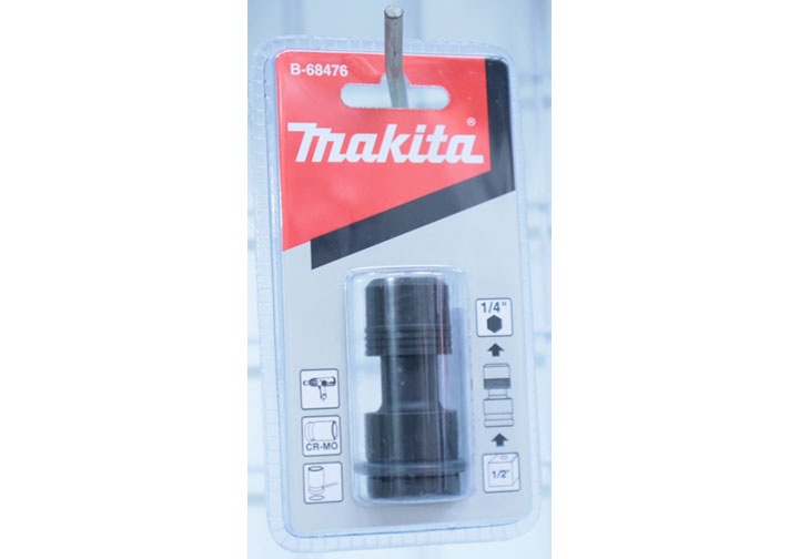 Đầu chuyển máy vặn bu lông 1/2" sang máy vặn vít 1/4" Makita B-68476