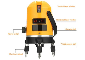 Máy cân mực laser 5 tia màu xanh Laser Liner 4V1H