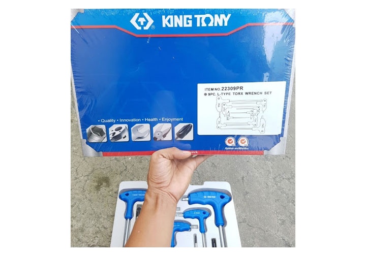 T10-T50 Bộ lục giác đầu bông chữ T 9 chi tiết Kingtony 22309PR